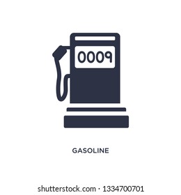 gasoline refilling station icon. Simple element illustration from mechanicons concept. gasoline refilling station editable symbol design on white background. Can be use for web and mobile.