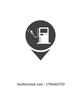  gasoline refueling station vector illustration design