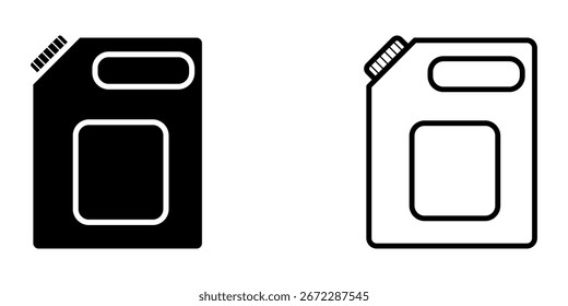 gasoline set icon on white background