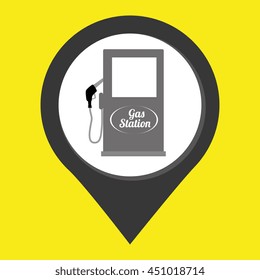 gasoline signal isolated icon design, vector illustration  graphic 