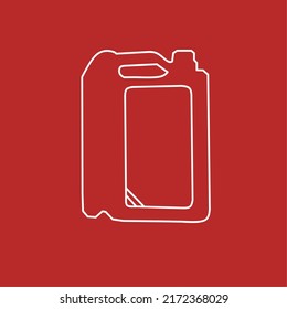 Plantilla de vector de arte simple de Gasolina