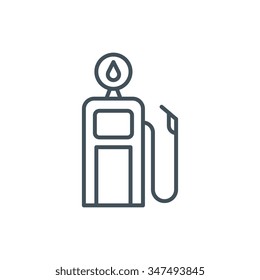 Gasoline station icon suitable for info graphics, websites and print media and  interfaces. Line vector icon.