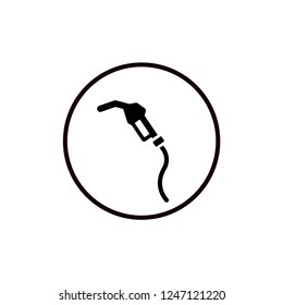 Gasoline Station Icon Vector Template.
