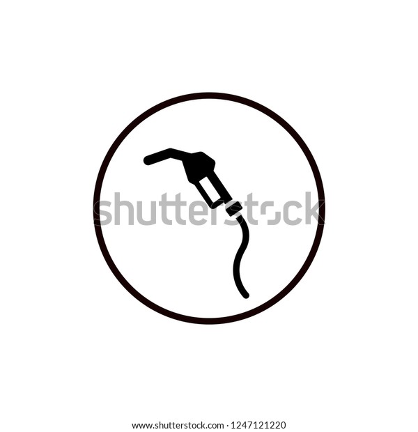 Gasoline Station Icon\
Vector Template.