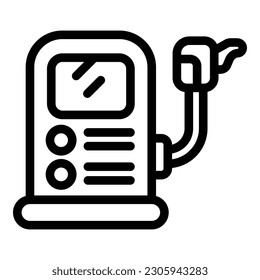 Gasoline station pump icon outline vector. Tanker gas. Cargo industry