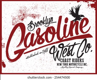 gasoline  tee graphic