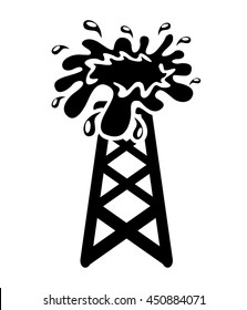 gasoline tower isolated icon design, vector illustration  graphic 