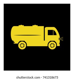 gasoline truck icon vector