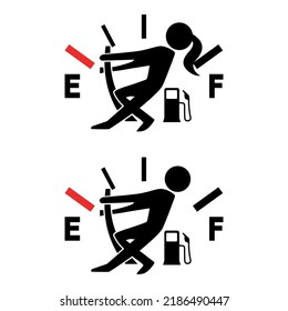 Gasoline used average fuel symbol 