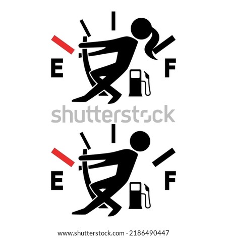 Gasoline used average fuel symbol 