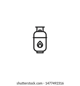 Gasoline vector icon. Gas Cylinder Icon. Liquid Propane Gas icon Illustration symbol design. Modern, simple flat vector illustration for web site or mobile app