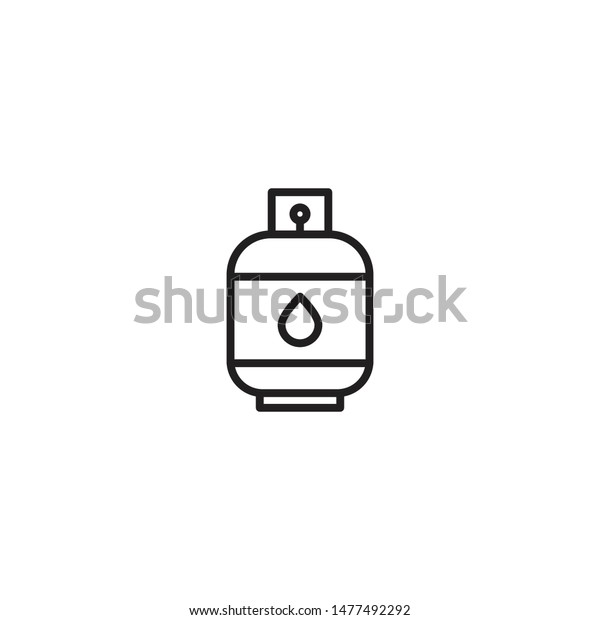 Gasoline vector icon. Gas\
Cylinder Icon. Liquid Propane Gas icon Illustration symbol design.\
Modern, simple flat vector illustration for web site or mobile\
app