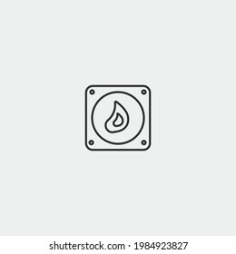 Gasoline vector icon illustration sign