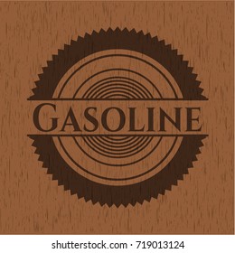 Gasoline wooden emblem