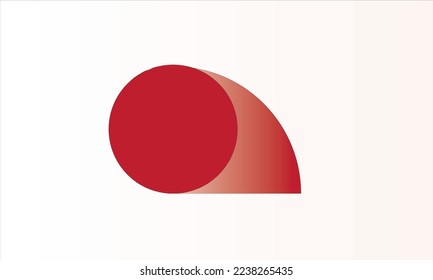 gasping of circle on white background downwards