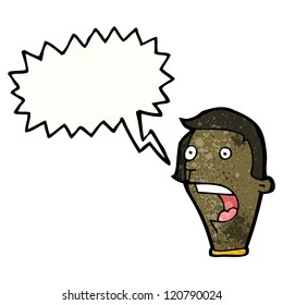 caricatura de un hombre gaseoso
