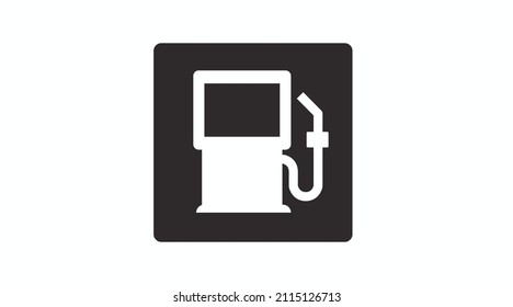 Gassstation-Symbol. Vektorgrafik eines Gassstation-Zeichens