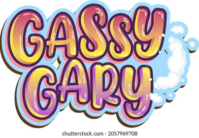 Ilustración del diseño del logotipo de Gassy Gary
