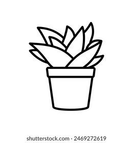 Gasteria Icono Aislado, Ilustración vectorial