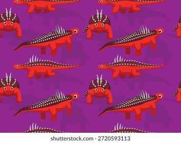 Fondo de pantalla de fondo de patrón sin fisuras de dibujos animados de dinosaurio Gastonia