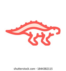 gastonia dinosaur color icon vector. gastonia dinosaur sign. isolated symbol illustration