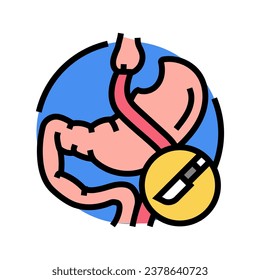 gastric bypass gastroenterologist color icon vector. gastric bypass gastroenterologist sign. isolated symbol illustration