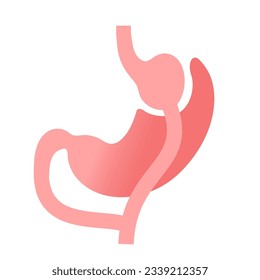 Gastric bypass gastroplasty operation. RYGB stomach surgery concept, obesity problem, weight loss procedure. Abdomen laparoscopy medical poster. Overweight problem in human body vector illustration