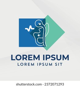 Gastric Bypass Logo Roux-en-Y (RNY) Weight Loss Surgery Logo vector illustration icon design
