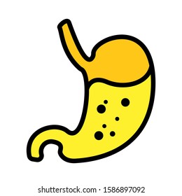 Gastric icon vector in simple design template
