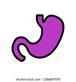 Gastric icon vector in simple design template