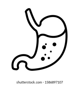 Gastric icon vector in simple design template
