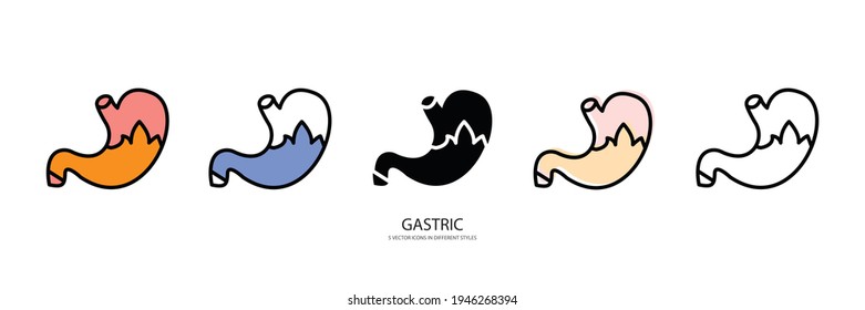 Gastric Illness Vector Type Icon