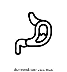 Gastric Outline Icon Medical Icon Stock Vector (Royalty Free ...