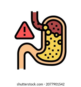 gastric reflux color icon vector. gastric reflux sign. isolated symbol illustration