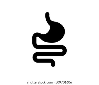 gastric silhouette medical medicare health care pharmacy clinic image vector icon