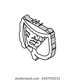 gastrocolic reflex isometric icon vector. gastrocolic reflex sign. isolated symbol illustration