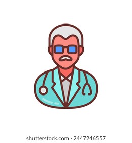 Gastroenterologist icon in vector. Logotype
