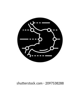 Gastroenterology color line icon. Pictogram for web page, mobile app, promo. UI UX GUI design element. Editable stroke.