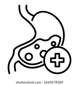Gastroenterology Icon Element For Design