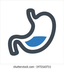 Gastroenterology icon, vector and glyph