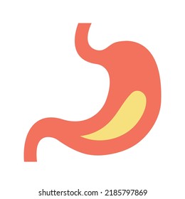 Imagen vectorial de icono de gastroenterología. También se puede usar para Fitness físico. Adecuado para aplicaciones móviles, aplicaciones web y medios impresos.