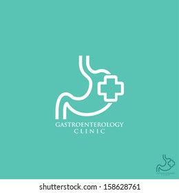 Gastroenterology symbol - vector illustration