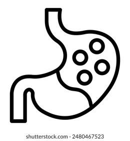 Gastroenterology Vector Line Icon Design