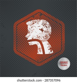 Gastroenterology,stamp design on old dark background,grunge concept,vector