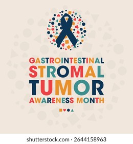 Gastrointestinal Stromal Tumor Awareness Day, Colorful Poster, Banner Design Template.