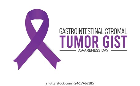 Gastrointestinal Stromal Tumor GIST awareness day observed every year in July. Template for background, banner, card, poster with text inscription.