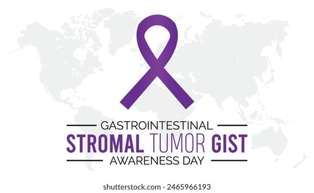 Journée de sensibilisation à la Tumeur stromale gastro-intestinale, observée chaque année en juillet. Template d'arrière-plan, bannière, carte, affiche avec inscription de texte.