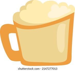 Gastronomy beer, illustration, vector on a white background.