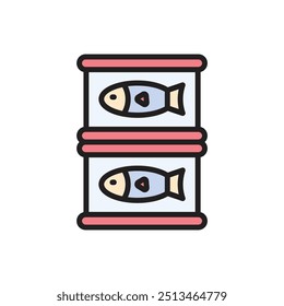 Gastronomy Canned Food Icon Vector Illustration