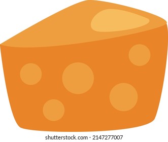 Queso gastronómico, ilustración, vector sobre fondo blanco.